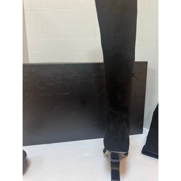 Luna Heel Knee-High Boots with Streamlined Silhouette By AAJ by Aminah. NWB. 10M - Picture 6 of 12